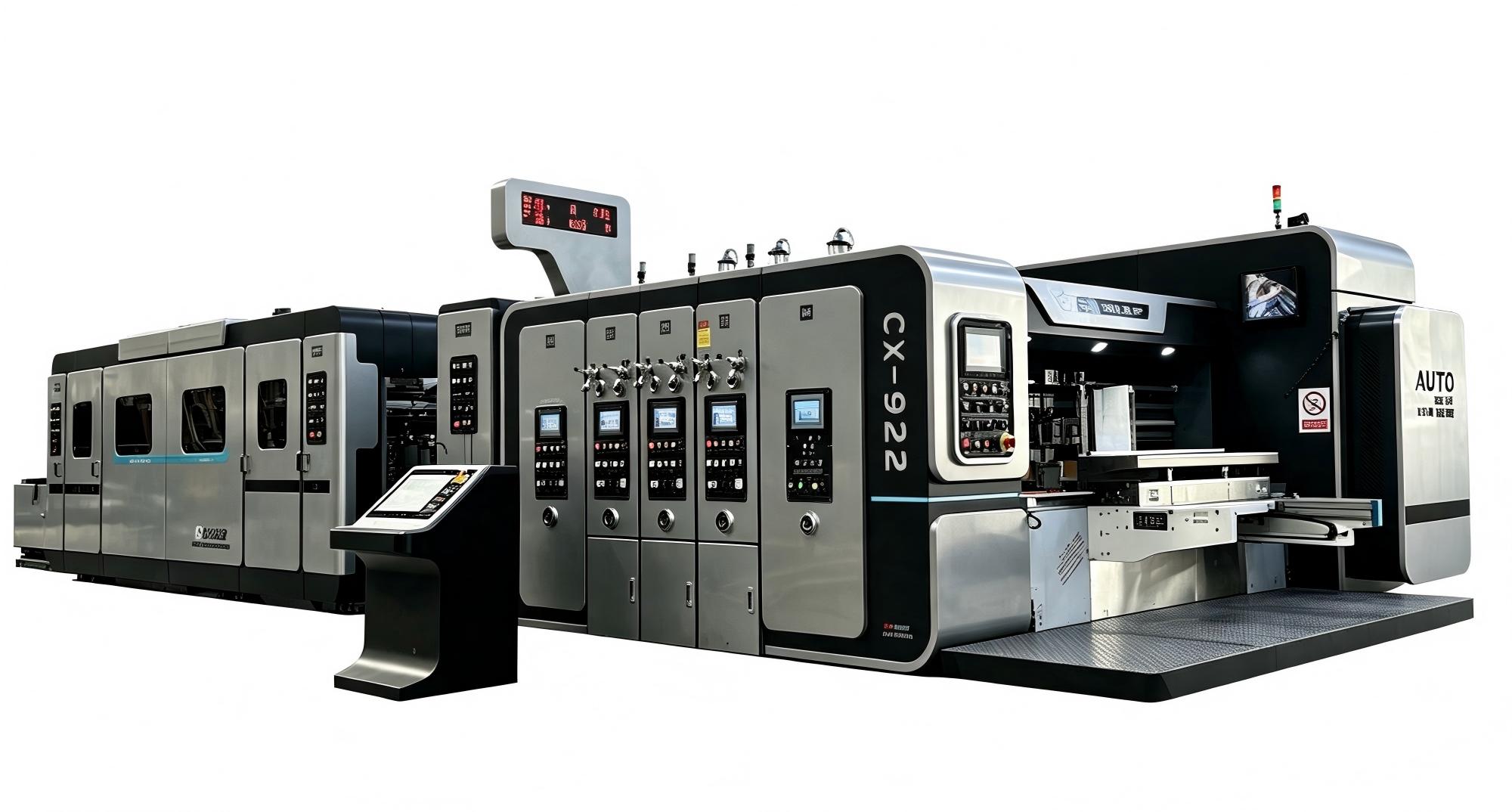 Ouye Flexo Folder Gluer Carton Box Production Line Ouye Flexo Folder Gluer Carton Box Production Line