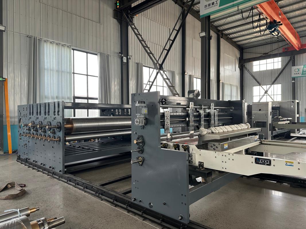 The carton machinery is currently being assembled at the factory. The carton machinery is currently being assembled at the factory.