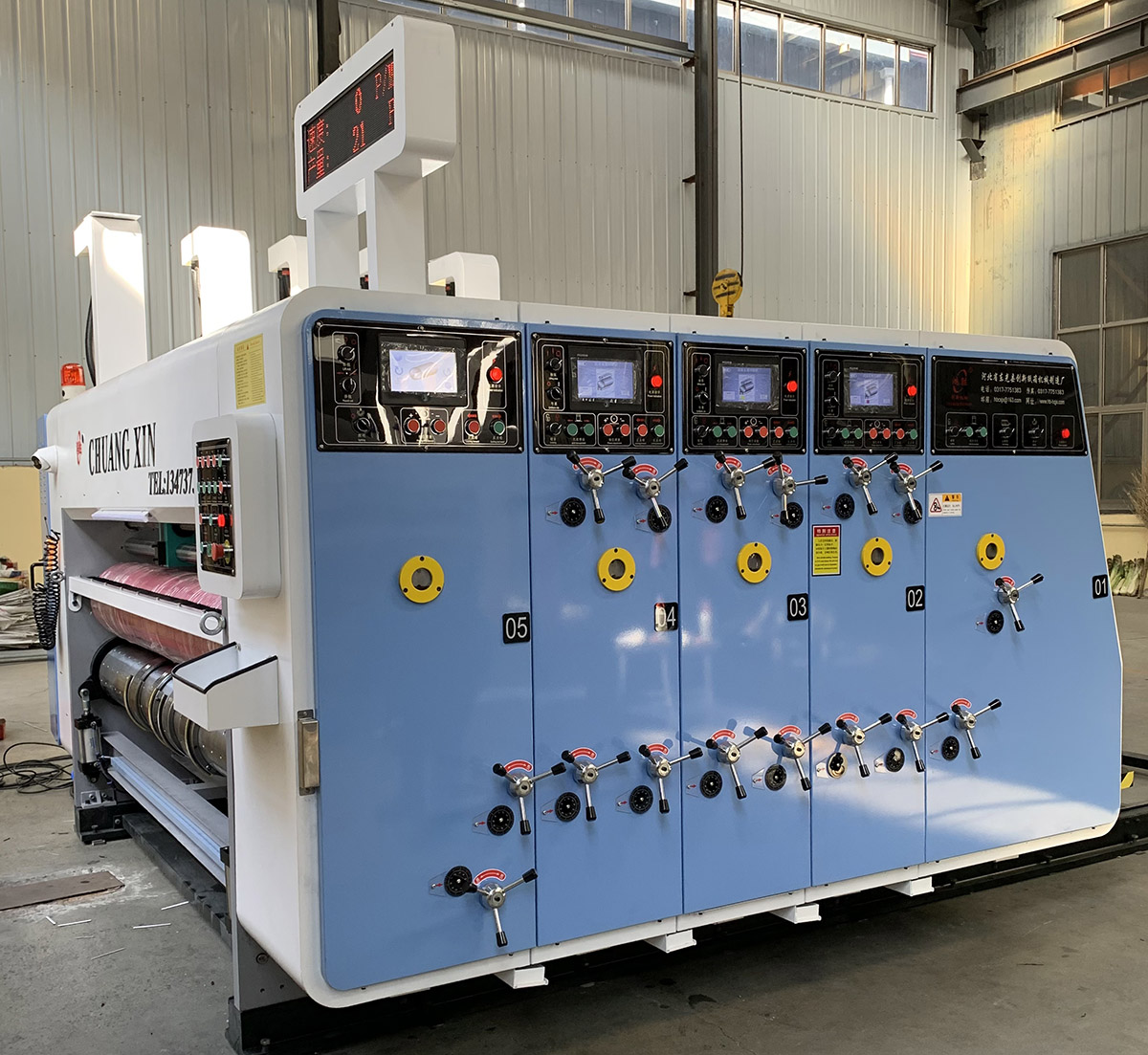 Flexo Printer Slotter Die Cutter Machine With Stacker