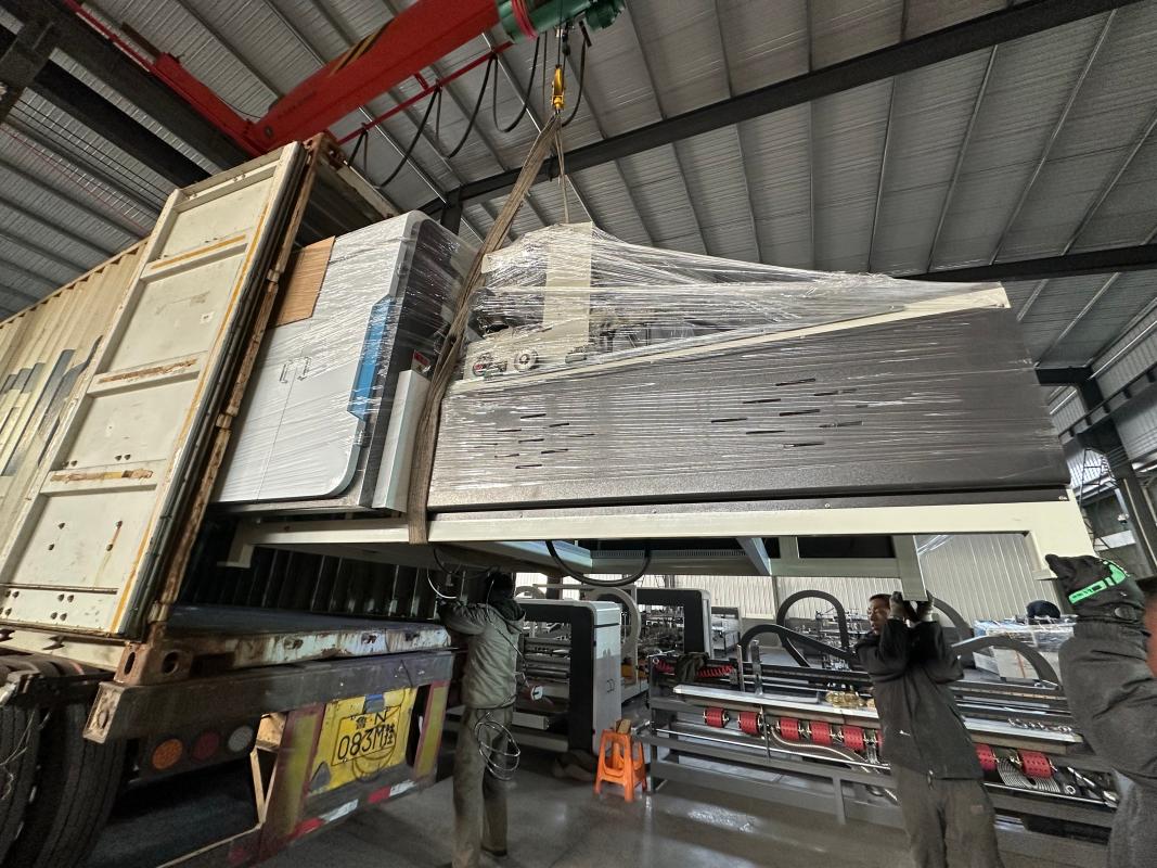 Fully Automatic Carton Packaging Machinery Being Loaded for Shipment to Brazil