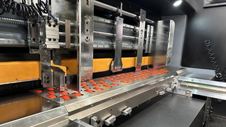 D&eacute;tail de l'unit&eacute; d'impression de la machine de d&eacute;coupe d'impression.jpg