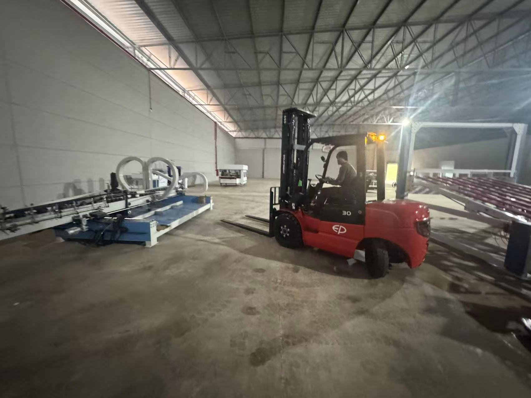 Unloading in progress